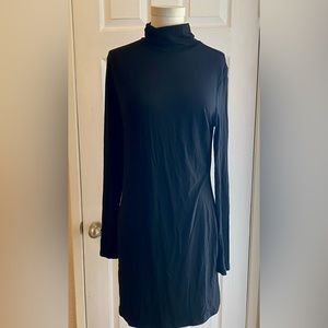 Women's Long Sleeve Turtleneck Dress Slim Fit Bodycon T Shirt Dress